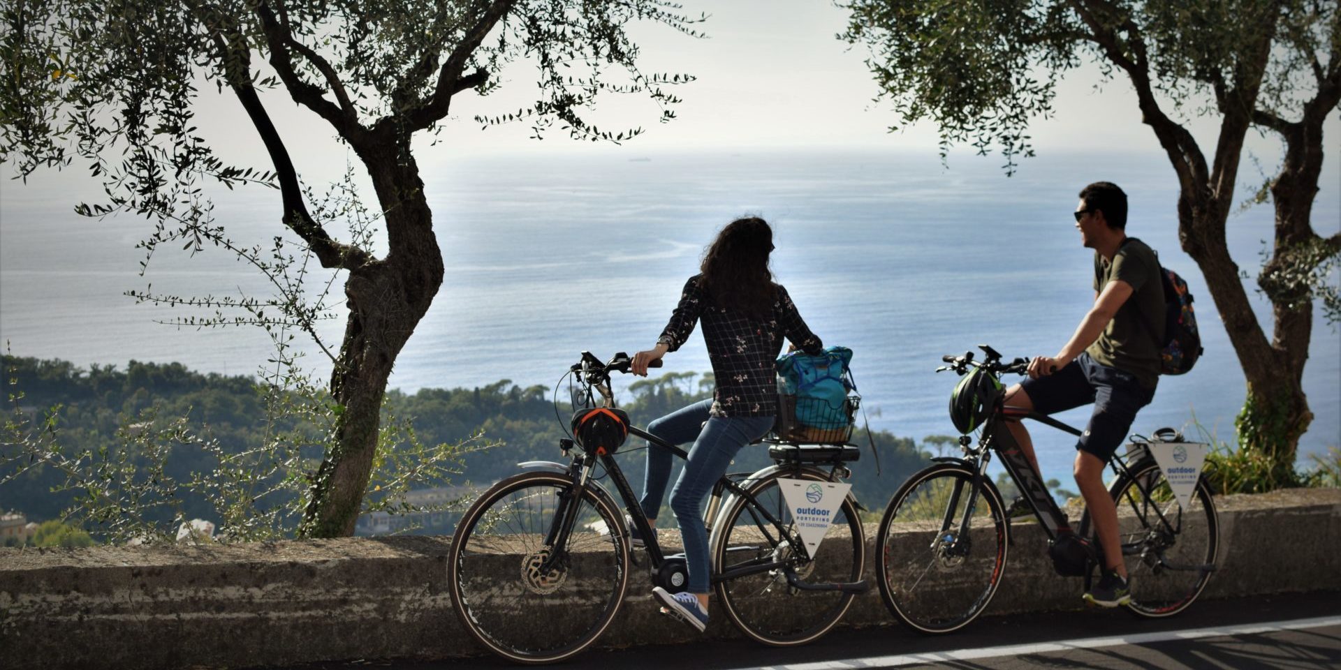 In bici sopra Camogli, tra Ruta e San Rocco