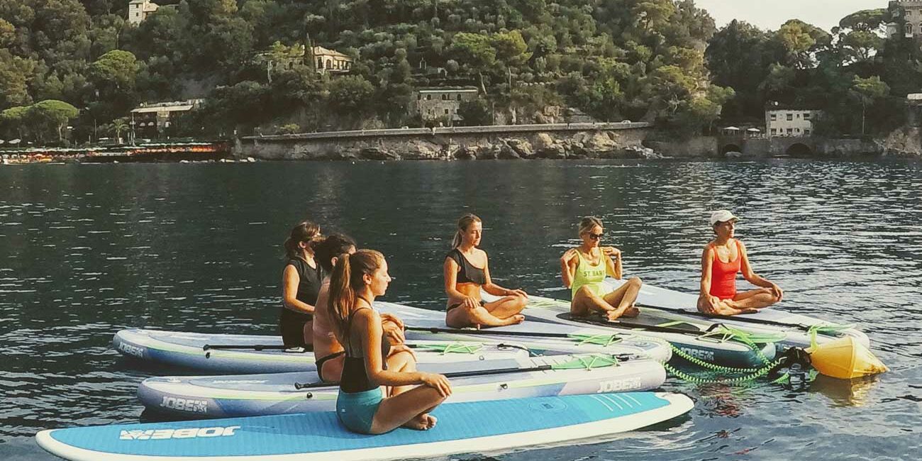 Sup Yoga nella Baia di Paraggi