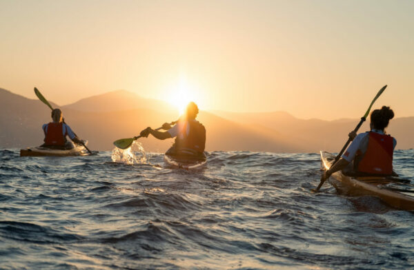 kayak tramonto